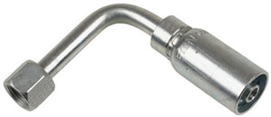 VARI-CRIMP SERIES - 3/8 INCH HOSE, WITH 5/8 X 18 THREAD SIZE, SAE 45 FEMALE 90 ELBOW SWIVEL