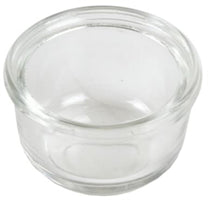 GLASS FUEL SEDIMENT BOWL. 2" OD, 1.280" LONG