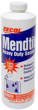 ZECOL MENDITE HEAVY DUTY RADIATOR SEALER - 16 OUNCE BOTTLE - Quality Farm Supply